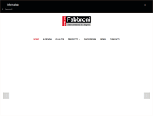 Tablet Screenshot of fabbroniserramenti.com